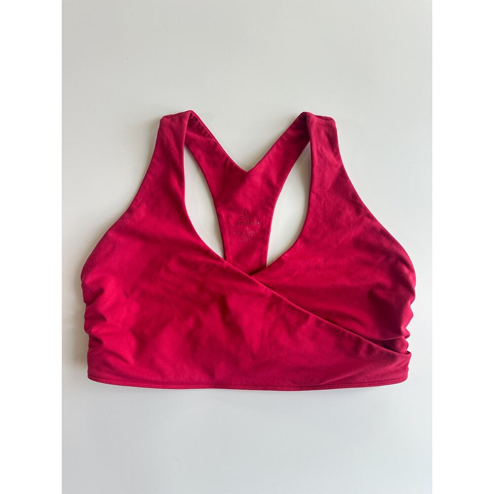 prAna Pink Racerback Sports Bra XL Yoga Activewear Outerwear Gorpcore